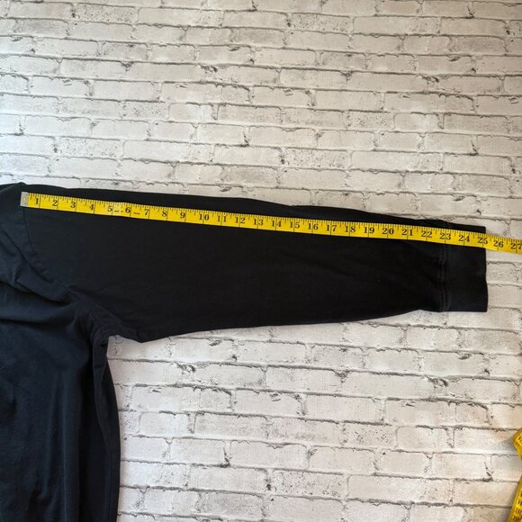 American Eagle Outfitters Mens USA Graphic Long Sleeve Tee Black XL Active Flex - Picture 9 of 9